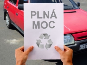 Plná moc pro likvidaci vozidla