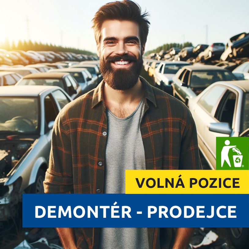 Demontér a prodejce autodílů z autovrakoviště