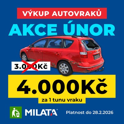 Akce &uacute;nor - v&yacute;kup autovraků