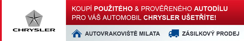 Koupí použitého a prověřeného autodílu pro Váš automobil CHRYSLER ušetříte!