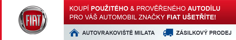 Koupí použitého a prověřeného autodílu pro Váš automobil FIAT ušetříte!