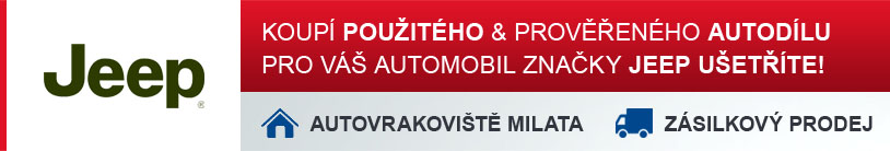 Koupí použitého a prověřeného autodílu pro Váš automobil JEEP ušetříte!