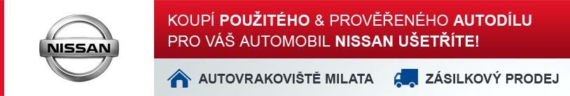 Koupí použitého a prověřeného autodílu pro Váš automobil NISSAN ušetříte!