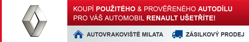 Koupí použitého a prověřeného autodílu pro Váš automobil RENAULT ušetříte!