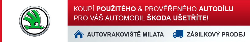 Koupí použitého a prověřeného autodílu pro Váš automobil ŠKODA ušetříte!