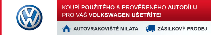 Koupí použitého a prověřeného autodílu pro Váš automobil VOLKSWAGEN ušetříte!