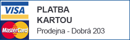 Akceptujeme běžné platební karty - Prodejna - Dobrá 203