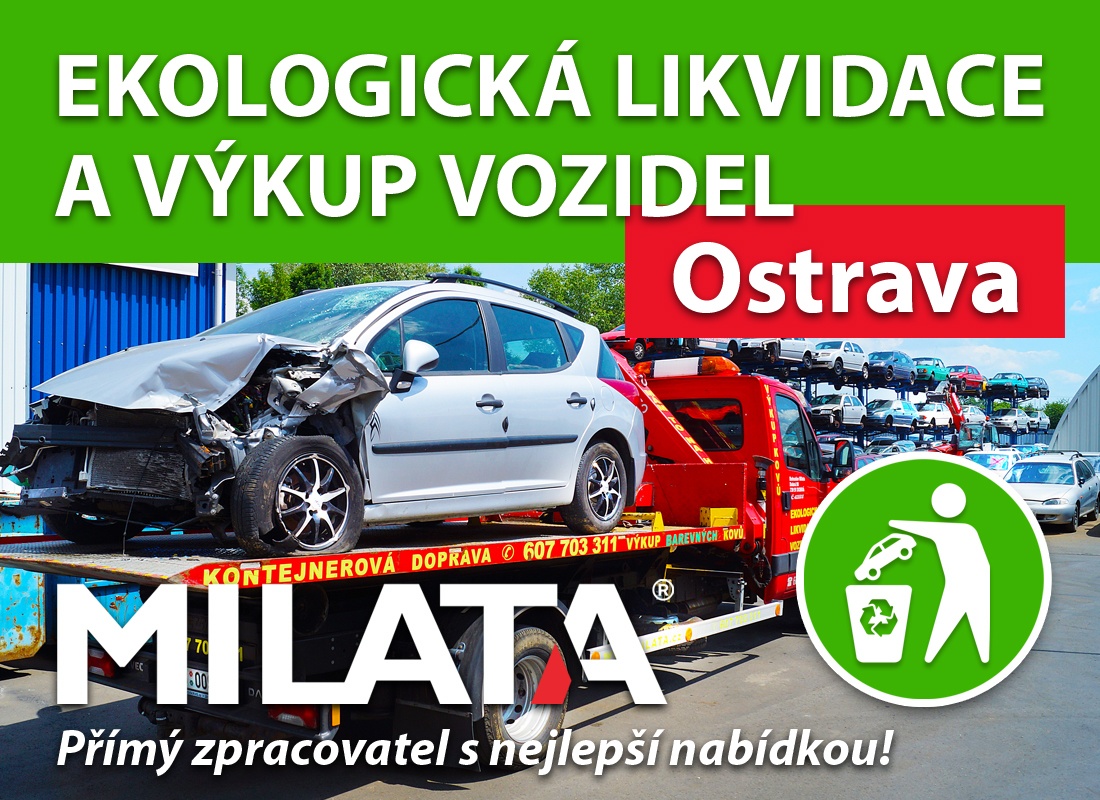 Autovrakoviště MILATA - EKO likvidace Ostrava