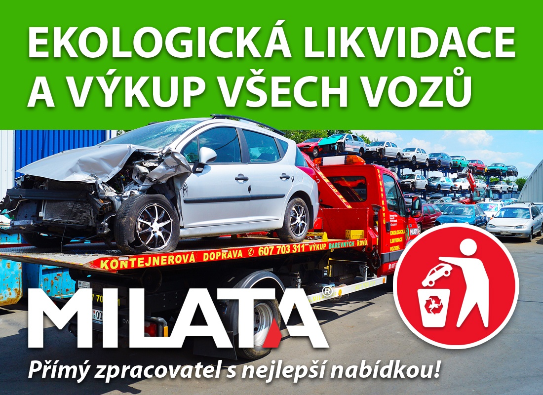 Autovrakoviště MILATA - EKO likvidace vozů