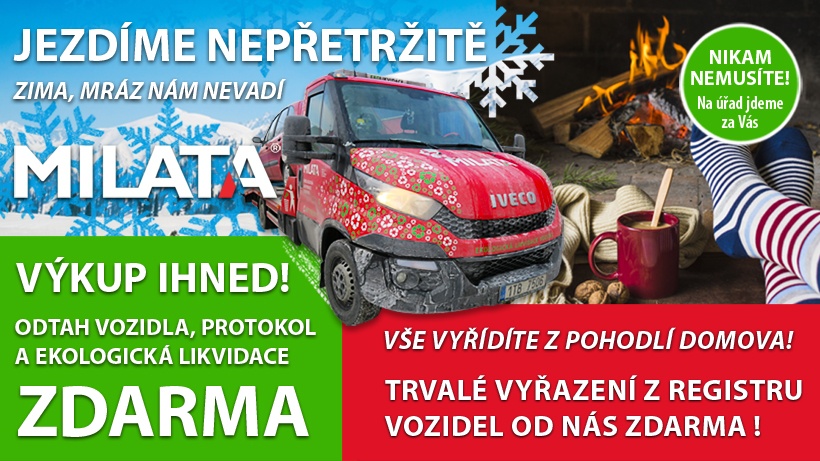Eko likvidace Milata - odtah zdarma