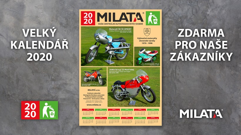 Kalendář Milata 2020