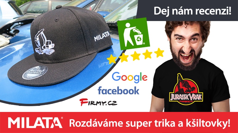 Dárek za recenzi - soutěž vrakoviště Milata