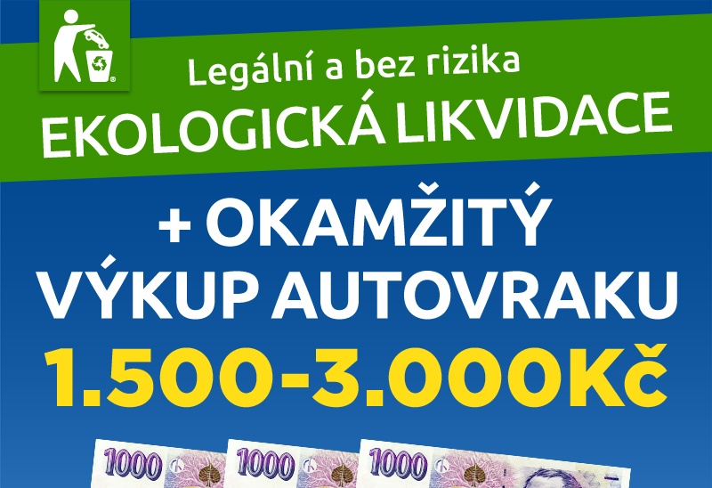Okamžitý výkup autovraku od ekologické likvidace Milata