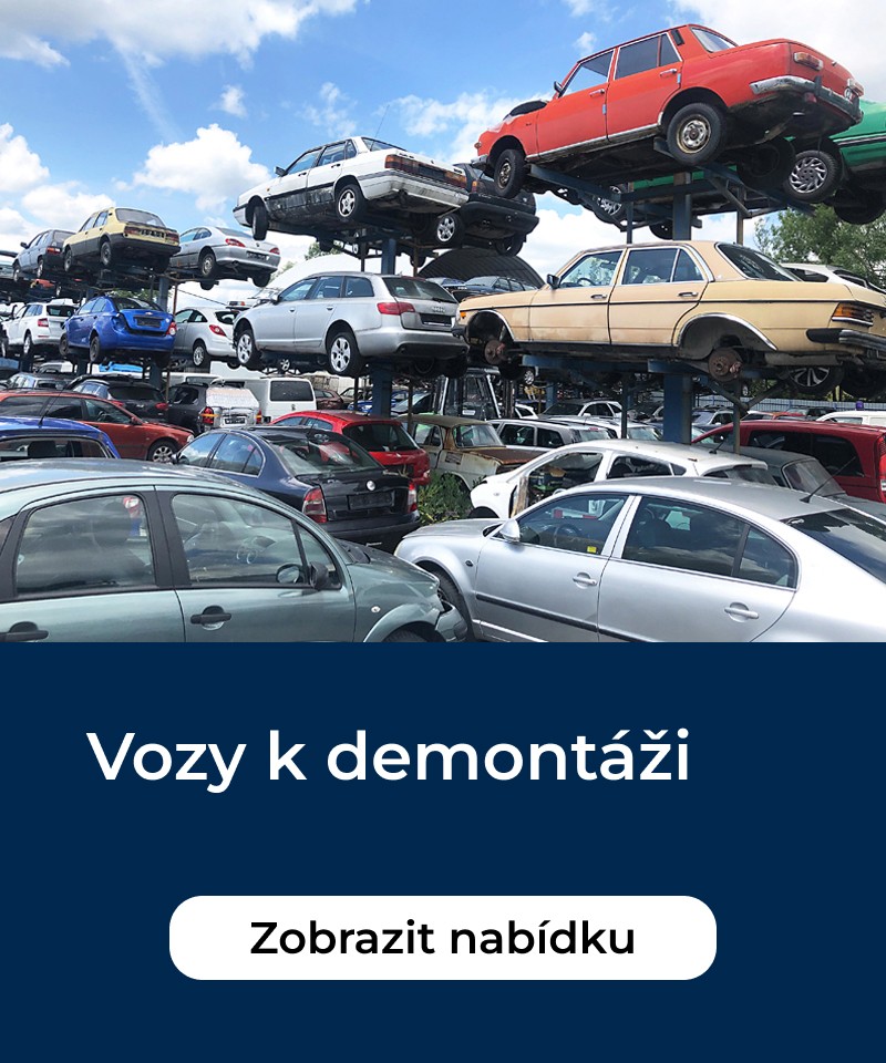Vozidla k demontáži na díly