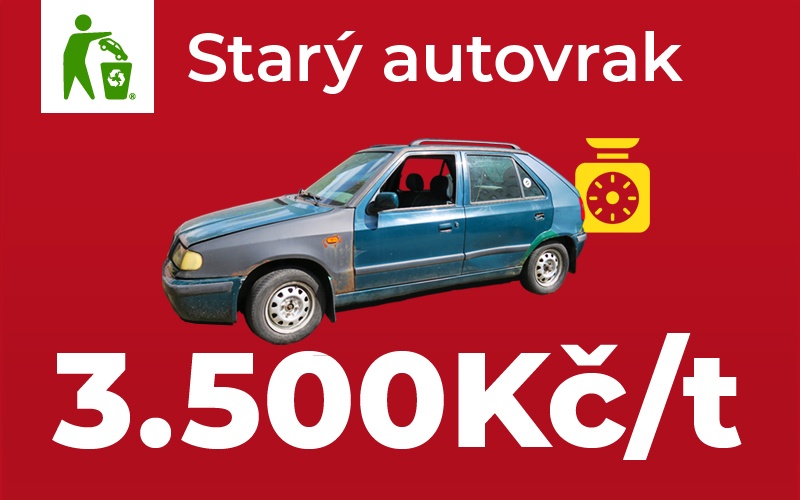 Autovrak na váhu | Cena za tunu
