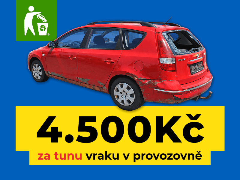 Autovrak na váhu | Cena za tunu