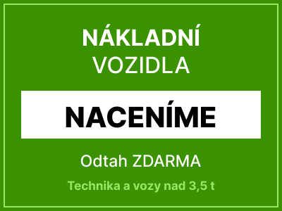 Nákladní vozidla s odtahem - Cena obratem