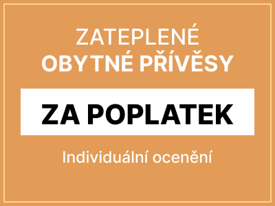 Zateplené obytné přívěsy - likvidace s poplatkem