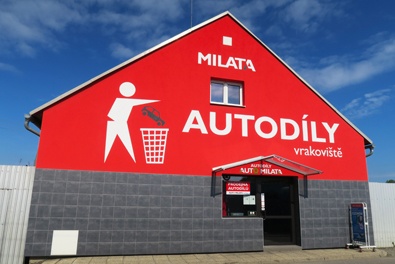 Budova prodejny autodílů Milata