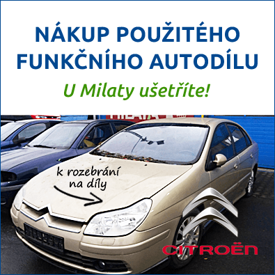 Funkční použité autodíly Citroën - u Milaty ušetříte Funkční autodíly Citroën