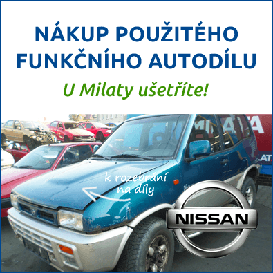 Funkční použité autodíly Nissan - u Milaty ušetříte Funkční autodíly Nissan