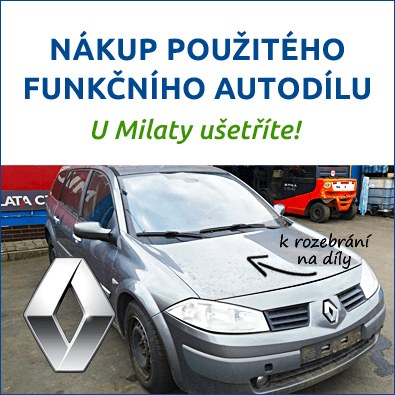 Funkční použité autodíly Renault - u Milaty ušetříte Funkční autodíly Renault