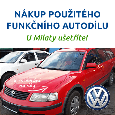Funkční použité autodíly Volkswagen - u Milaty ušetříte Funkční autodíly Volkswagen