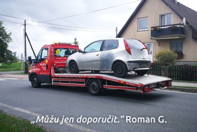 Recenze - ekologická likvidace s odtahem autovraku Odtah autovraku od zákazníka