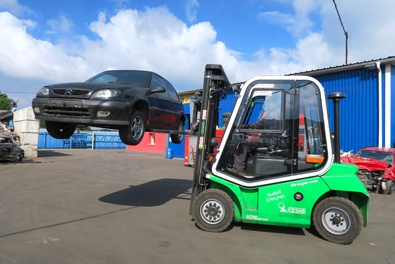 Ekologická likvidace autovraků na vrakovišti Sběrné místo autovraků