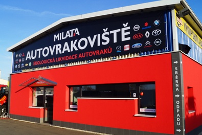 Milata - zpracování autovraků pro Severní Moravu a Slezsko Budova firmy Milata