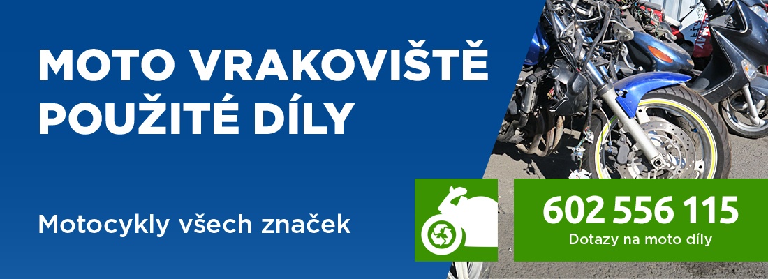 Moto vrakoviště - díly na motorky